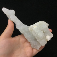 MeldedMind Quartz Stalagmite 5.66in Natural White Crystal India 215