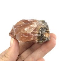 MeldedMind Raw Red Calcite Specimen 2.15in Natural Red Crystal 109