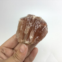 MeldedMind Raw Red Calcite Specimen 2in Natural Red Crystal 111