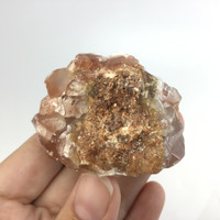 MeldedMind Raw Red Calcite Specimen 2in Natural Red Crystal 111