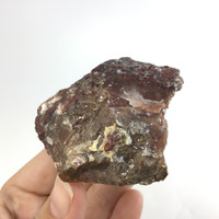 MeldedMind Raw Red Calcite Specimen 2.16in Natural Red Crystal 116