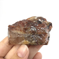 MeldedMind Raw Red Calcite Specimen 2.35in Natural Red Crystal 117