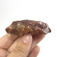 MeldedMind Raw Red Calcite Specimen 2.35in Natural Red Crystal 117