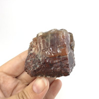 MeldedMind Raw Red Calcite Specimen 2.23in Natural Red Crystal 118