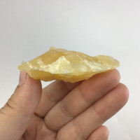 MeldedMind Orange Calcite Specimen 2.34in Natural Rough Crystal Mexico 136