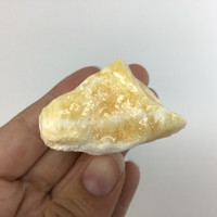 MeldedMind Orange Calcite Specimen 1.80in Natural Rough Crystal Mexico 135