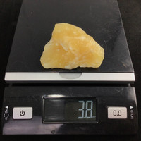 MeldedMind Orange Calcite Specimen 3in Natural Rough Crystal Mexico 134