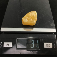 MeldedMind Orange Calcite Specimen 1.74in Natural Rough Crystal Mexico 132