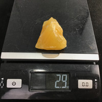 MeldedMind Orange Calcite Specimen 2in Natural Rough Crystal Mexico 131