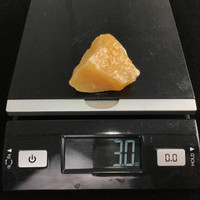 MeldedMind Orange Calcite Specimen 2.14in Natural Rough Crystal Mexico 130