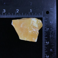 MeldedMind Orange Calcite Specimen 2.12in Natural Rough Crystal Mexico 129