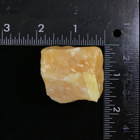 MeldedMind Orange Calcite Specimen 1.58in Natural Rough Crystal Mexico 128