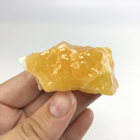 MeldedMind Orange Calcite Specimen 2.03in Natural Rough Crystal Mexico 127