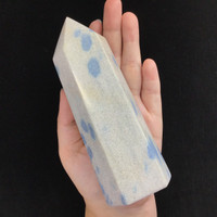 MeldedMind Manganese in Quartz Obelisk Point 5.90in Natural Blue Crystal 204