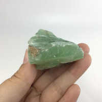 MeldedMind Rough Green Calcite Specimen 2.40in Natural Green Crystal 220