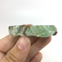 MeldedMind Rough Green Calcite Specimen 2.23in Natural Green Crystal 222