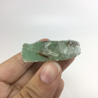 MeldedMind Rough Green Calcite Specimen 2.23in Natural Green Crystal 222