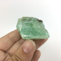 MeldedMind Rough Green Calcite Specimen 2.18in Natural Green Crystal 221