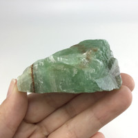 MeldedMind Rough Green Calcite Specimen 2.39in Natural Green Crystal 224