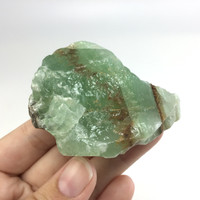 MeldedMind Rough Green Calcite Specimen 2.39in Natural Green Crystal 224