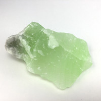 MeldedMind Rough Green Calcite Specimen 3.70in Natural Green Crystal 141