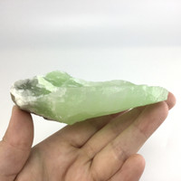 MeldedMind Rough Green Calcite Specimen 3.70in Natural Green Crystal 141