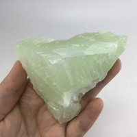 MeldedMind Rough Green Calcite Specimen 3.52in Natural Green Crystal 140