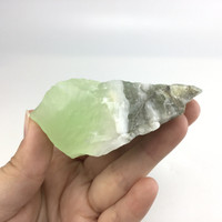 MeldedMind Rough Green Calcite Specimen 3.67in Natural Green Crystal 139