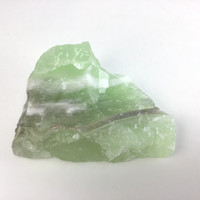 MeldedMind Rough Green Calcite Specimen 3.67in Natural Green Crystal 139