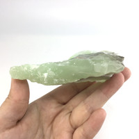 MeldedMind Rough Green Calcite Specimen 3.67in Natural Green Crystal 139