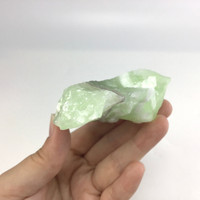 MeldedMind Rough Green Calcite Specimen 3.67in Natural Green Crystal 139