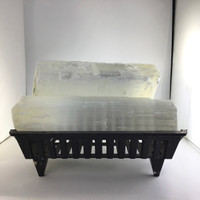 MeldedMind Satin Spar Selenite Log Fireplace 45lbs Altar Decor 301