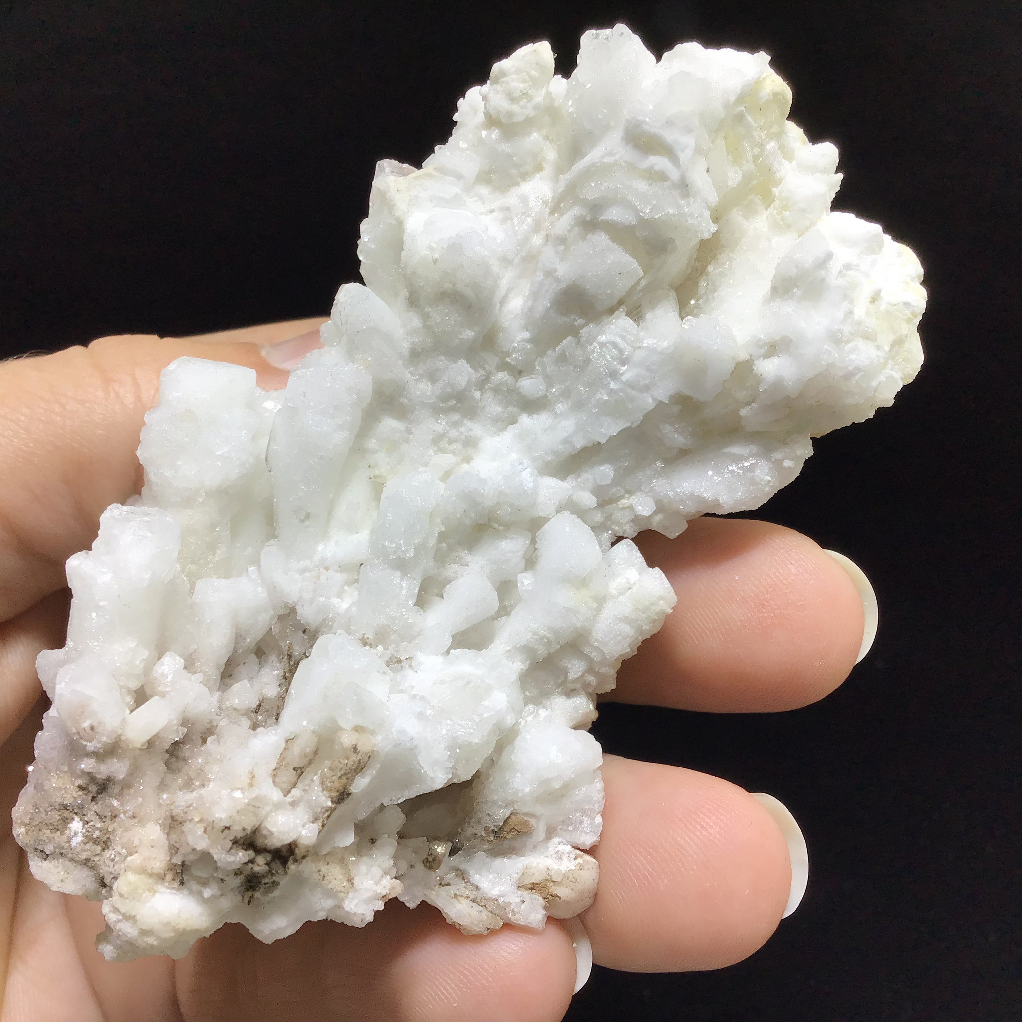 White Coral Cave Calcite 81mm 149g 1905 248 Crystal Cluster Specimen