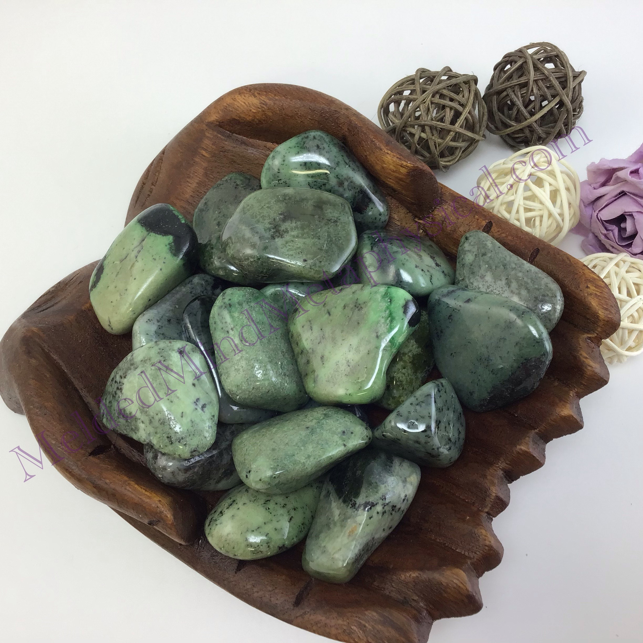 Grossular Green Garnet Metaphysical Stone - Genuine Healing Stones