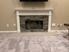 Silver buff limestone fireplace hearth honed finish.