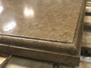 Noce travertine brushed finish corner profile detail