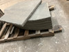 Bluestone wall or pool coping with chiseled radius