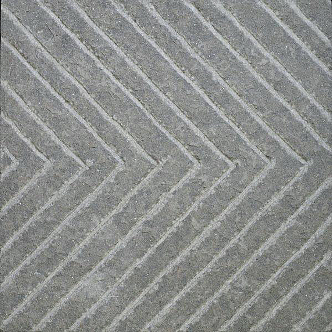 Bluestone - blue/gray sandstone - flamed herringbone striped finish