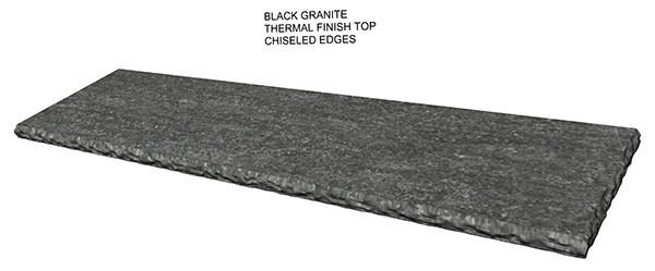 American Black granite Fireplace Hearth Natural Stone one piece