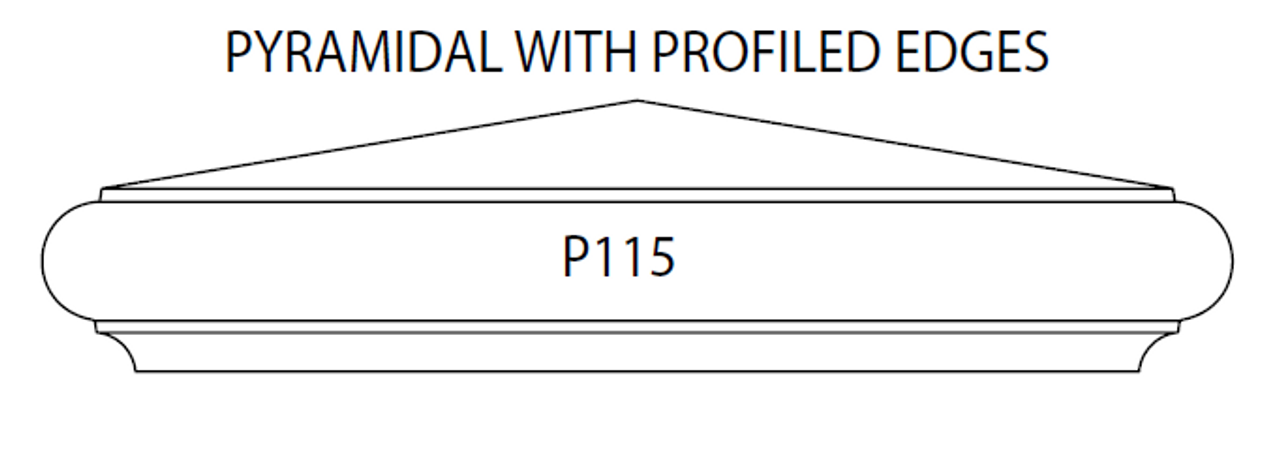 Pyramidal Column Cap - Style P115