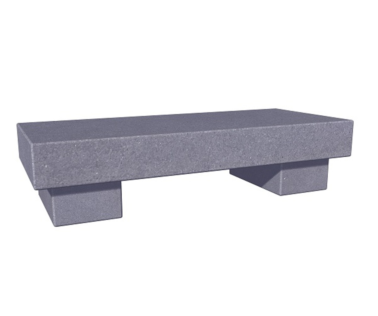 The Zen Bench in thermal bluestone, standard and customer size, available in many different natural stone colors, made to order in the USA and shipped nationwide.