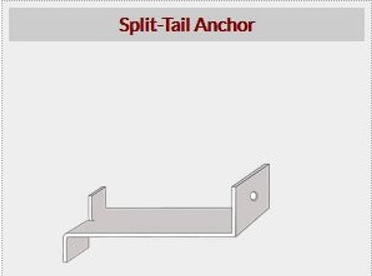 Split tail anchor strap