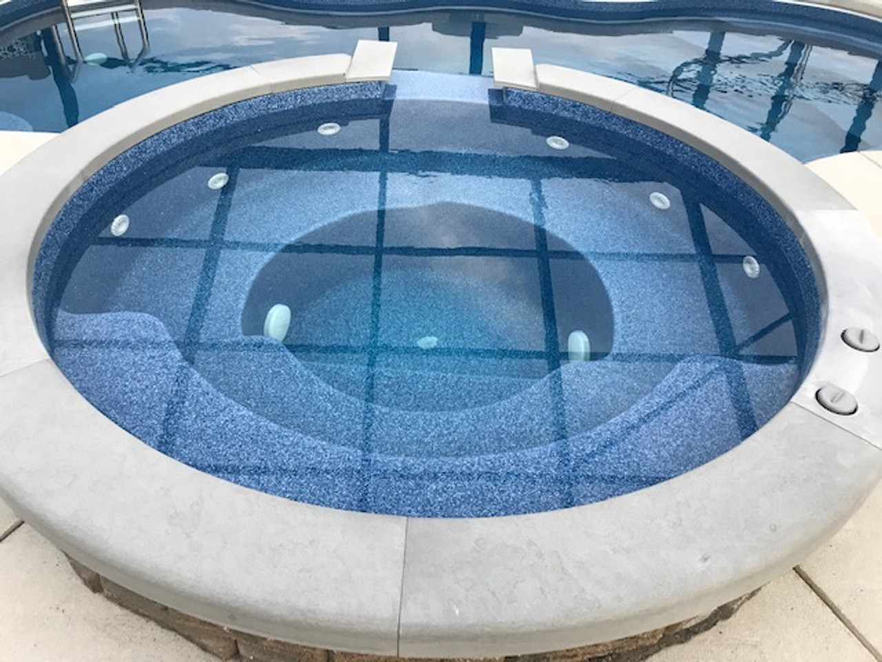 Bluestone spa hot tub or pool coping radius edges honed finish