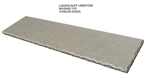 Lueders buff brushed limestone fireplace hearth, chiseled edges, solid, one piece, shipped nationwide Lueders buff brushed limestone fireplace hearth, chiseled edges, solid, one piece, shipped nationwide
