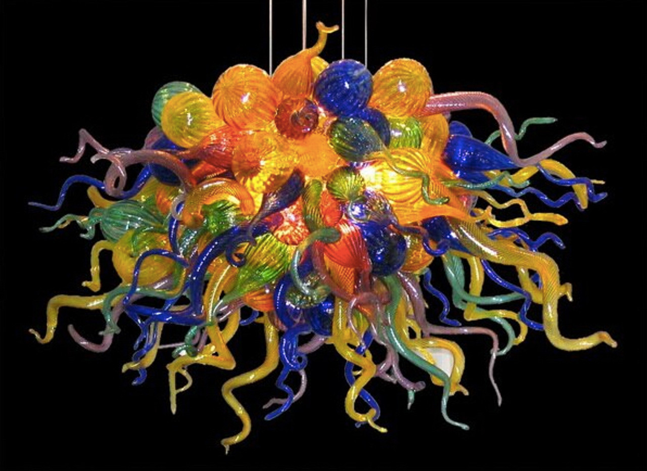 Blown Glass Chandelier