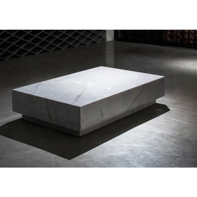 White Marble Coffee Table | Akari Lanterns