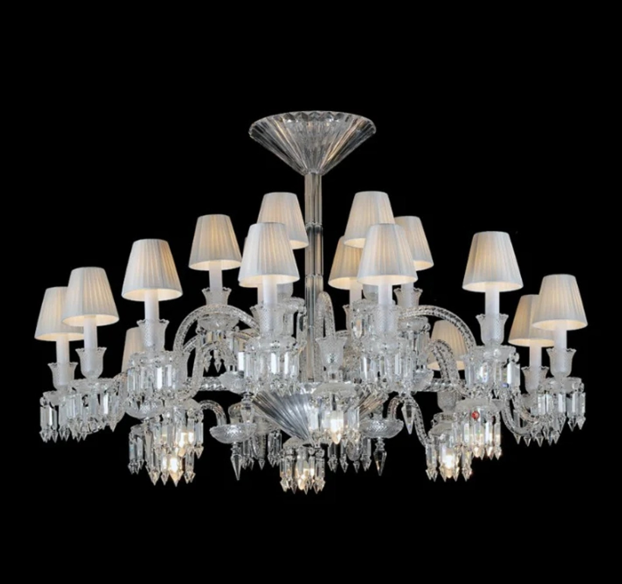 24 Lights Baccarat Design Crystal Chandelier Lighting-2