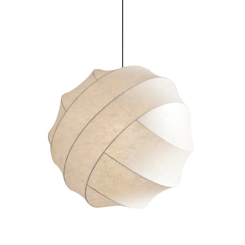 Akari Simple Iron Silk Fabric Ball Wabi-Sabi Creative Japanese