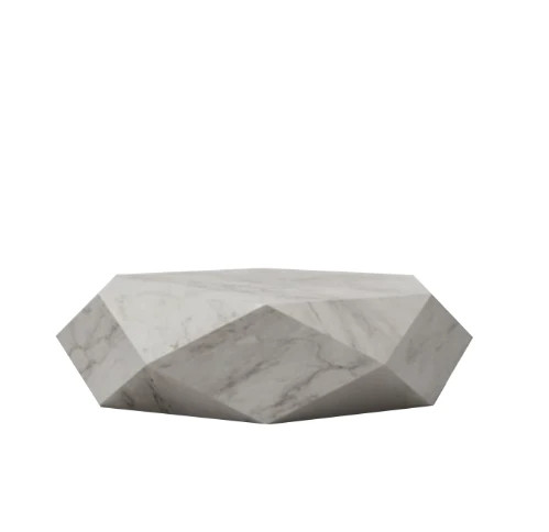 White Marble Coffee Table | Akari Lanterns