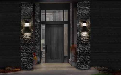 Monarch Outdoor Wall Sconce Light (WS-W18218-BK)